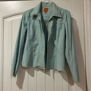 Light Blue/Green Shirt Jacket